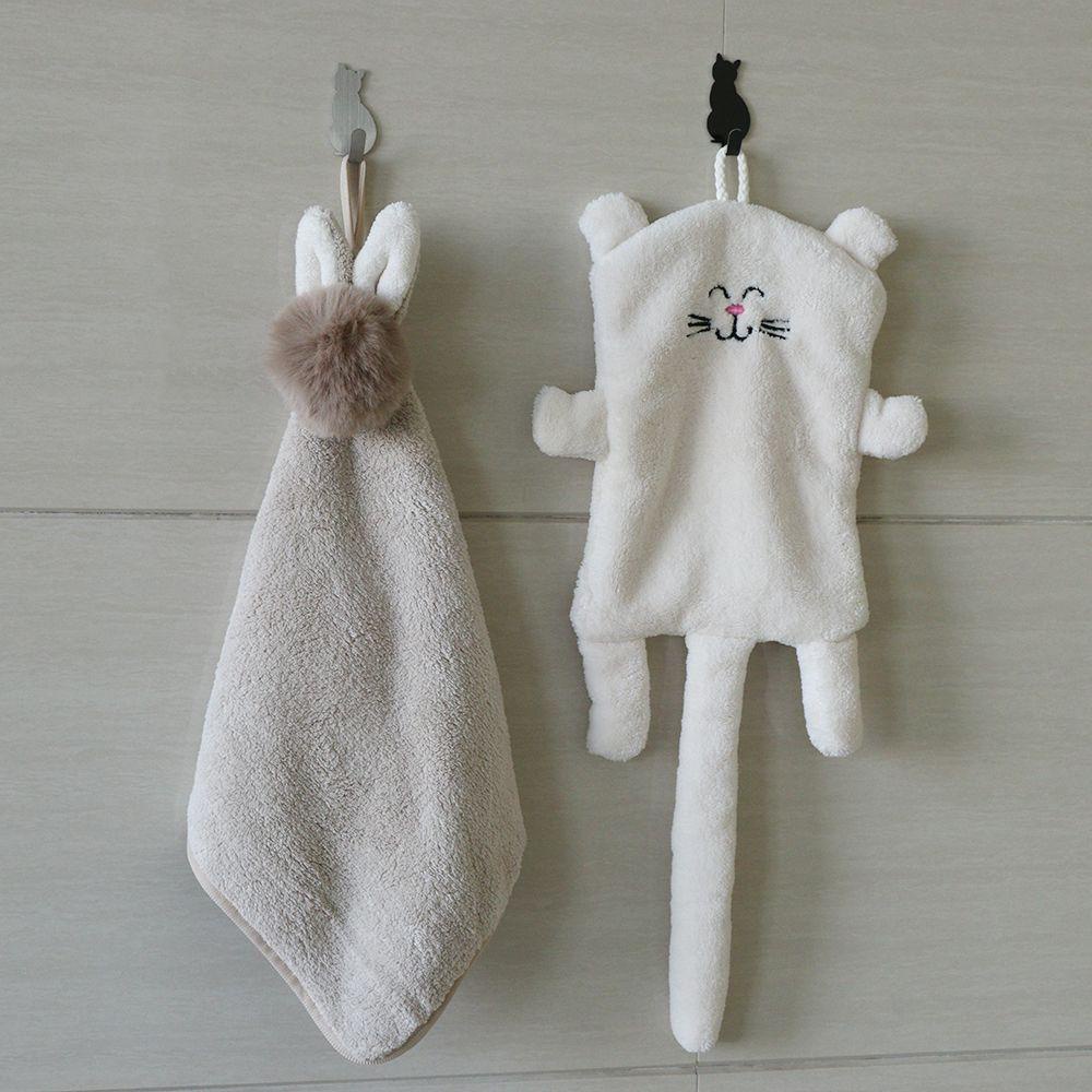Set 2 Móc Treo Đồ Dán Tường Hình Mèo Dễ Thương Giá Đỡ
