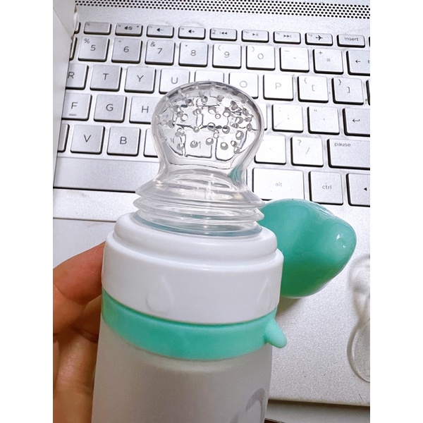 [Tặng đầu thìa silicon] Túi nhai ăn dặm trái cây chống hóc V-coool Silicon cho bé Beehouse