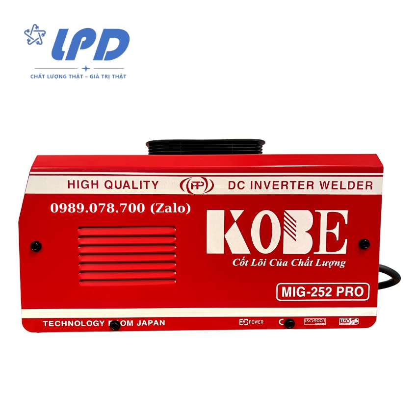 Máy hàn Mig không dùng khí KOBE 252Pro dây hàn mig rời sử dụng gia đình và thợ