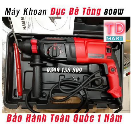 Máy Khoan Đục Bê Tông HAMMER DRILL 800W Giá Cực Hấp Dẫn