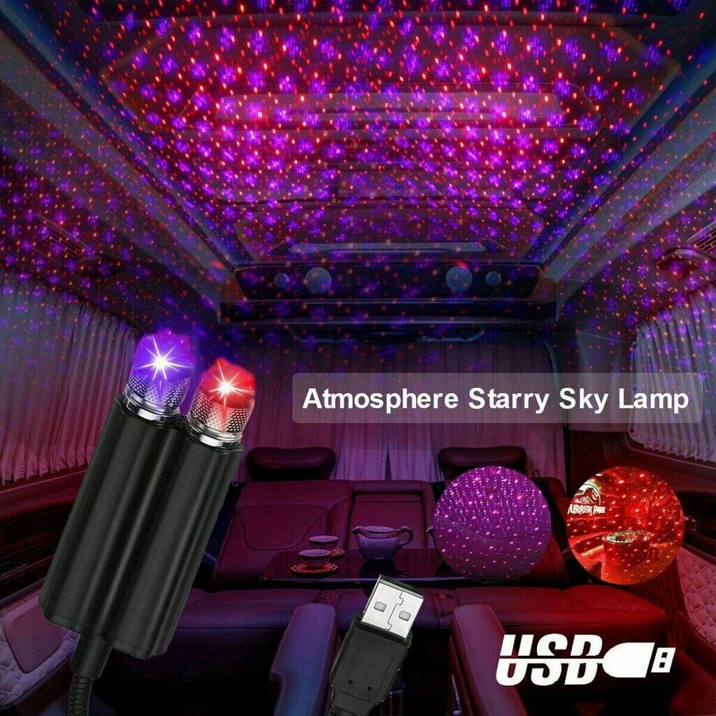 Đèn LED chiếu sáng tạo hiệu ứng bầu trời sao cổng USB cho xe hơi