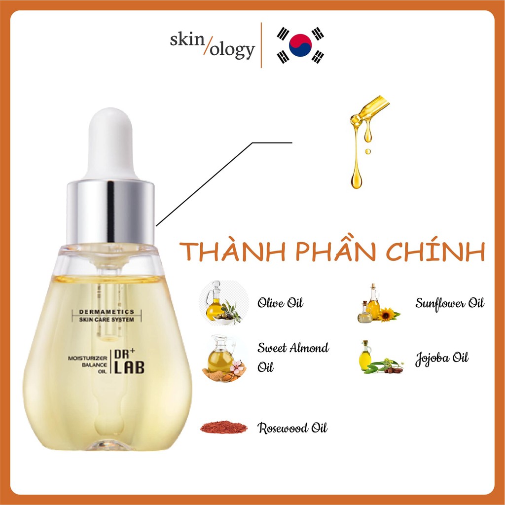 DẦU DƯỠNG DA MOISTURIZER BALANCING OIL DR. LAB SKINOLOGY DƯỢC MỸ PHẨM HÀN QUỐC DA DẦU LỖ CHÂN LÔNG TO DA KHÔ NHẠY CẢM | BigBuy360 - bigbuy360.vn