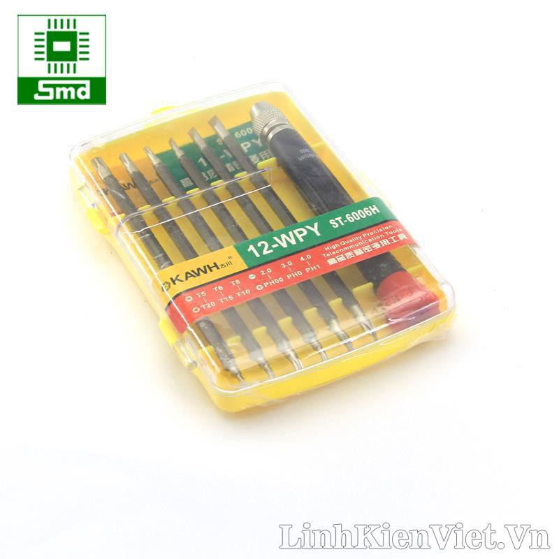 Bộ tô vít, tua vít đa năng 12 đầu 6006H nhỏ gọn cầm tay