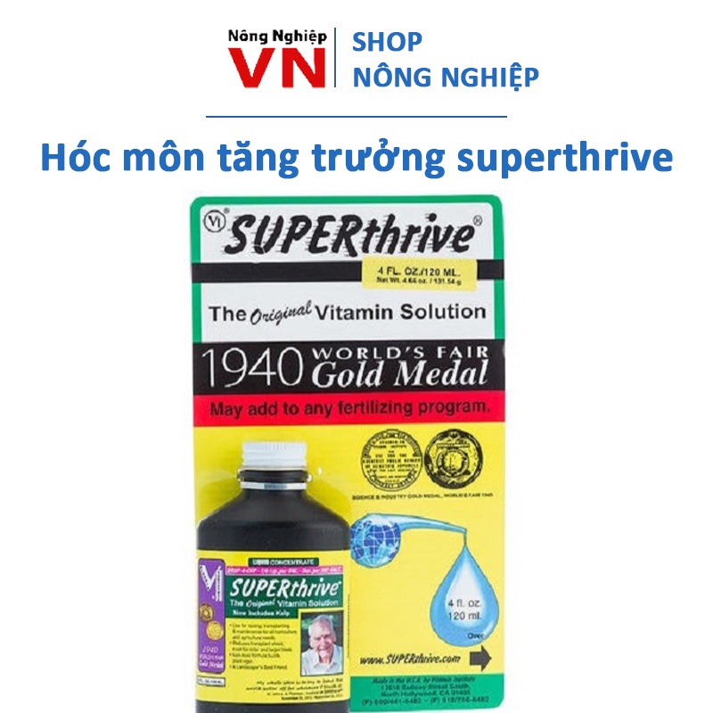 Hóc môn siêu tăng trưởng cho cây trồng Superthrive từ Mỹ 60ml