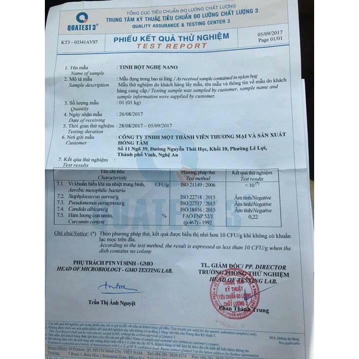 TINH BỘT NGHỆ NANO CURCUMIN NGUYÊN CHẤT 100% -BỊCH 500G