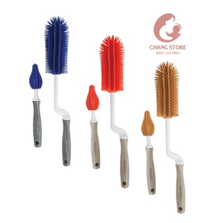 Bộ cọ rửa bình sữa 2 món silicon mother - k hàn quốc