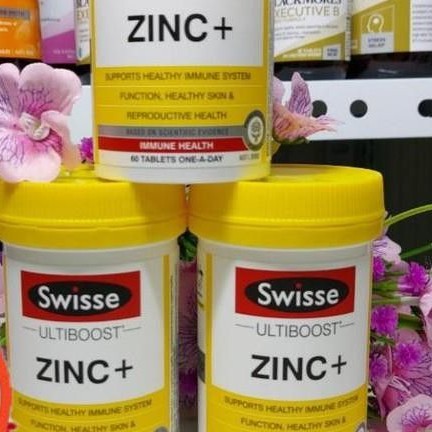 Viên Uống Bổ Sung KẼM ZINC + SWISSE ÚC 60 viên (Date 2023) | Thế Giới Skin Care