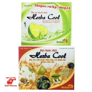 ✅ [CHÍNH HÃNG] Bột nước mát HERBA COOL – Giúp thanh nhiệt, lợi tiểu, thanh lọc cơ thể, giảm nóng trong người Herbacool