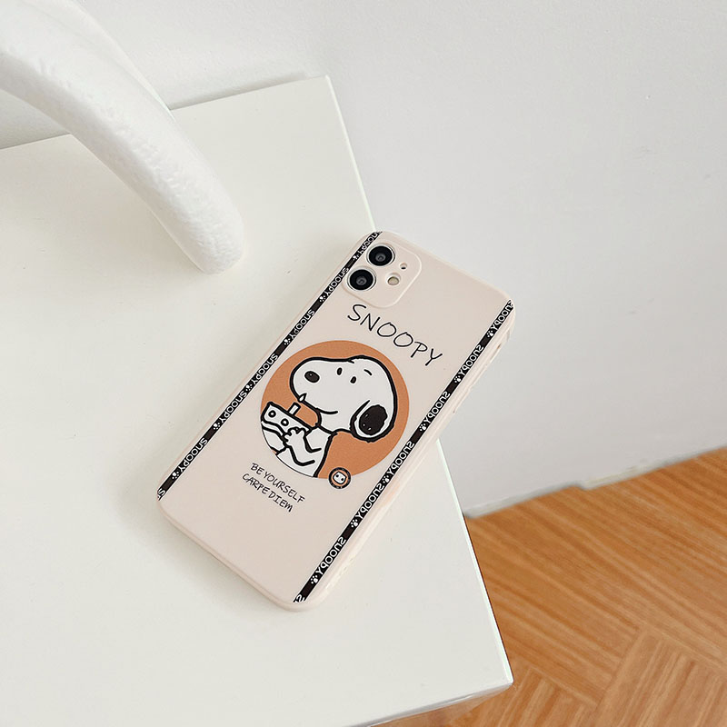 Ốp điện thoại silicon TPU in hình Snoopy cho iPhone 11ProMax X XR XSMax 7 8 Plus SE2020 12promax 12mini 13promax 13mini