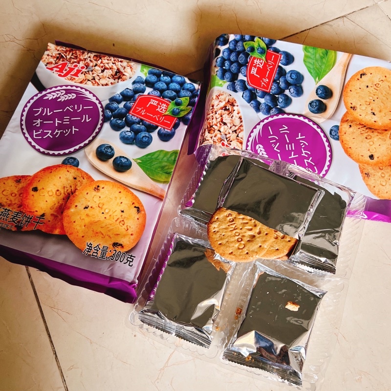 Bánh Cookies Ngũ Cốc Yến Mạch Việt Quất Aji gói 300gr