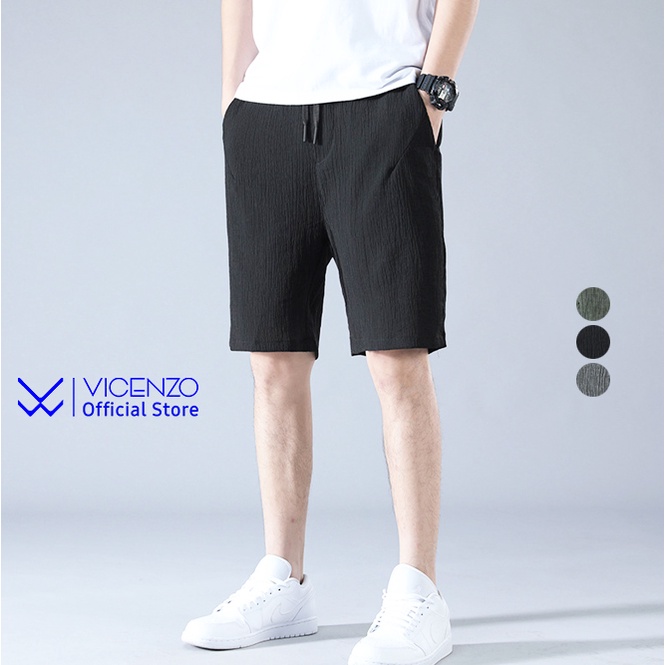 Quần Short Nam Vicenzo Form Đứng Cao Cấp, Quần Đùi Sooc Nam