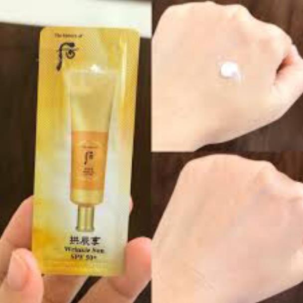 Gói kem chống nắng chống nhăn Whoo- Whoo Wrinkle Sun SPF 50+/PA++++