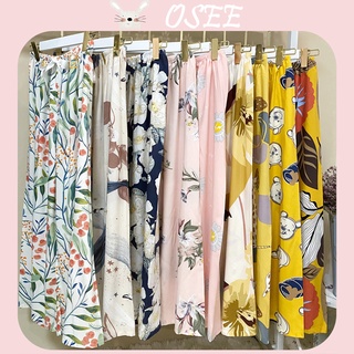 Quần Dài Ống Rộng Bằng Lụa cotton Lụa Mỏng Nhân Tạo plus size Mặc Ở Nhà Vào Mùa Hè Cho Nữ