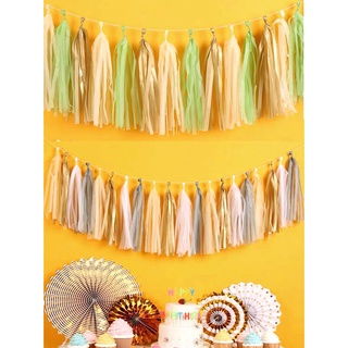 SET 5 TUA RUA GIẤY LỤA TRANG TRÍ, NHIỀU MÀU LỰA CHỌN