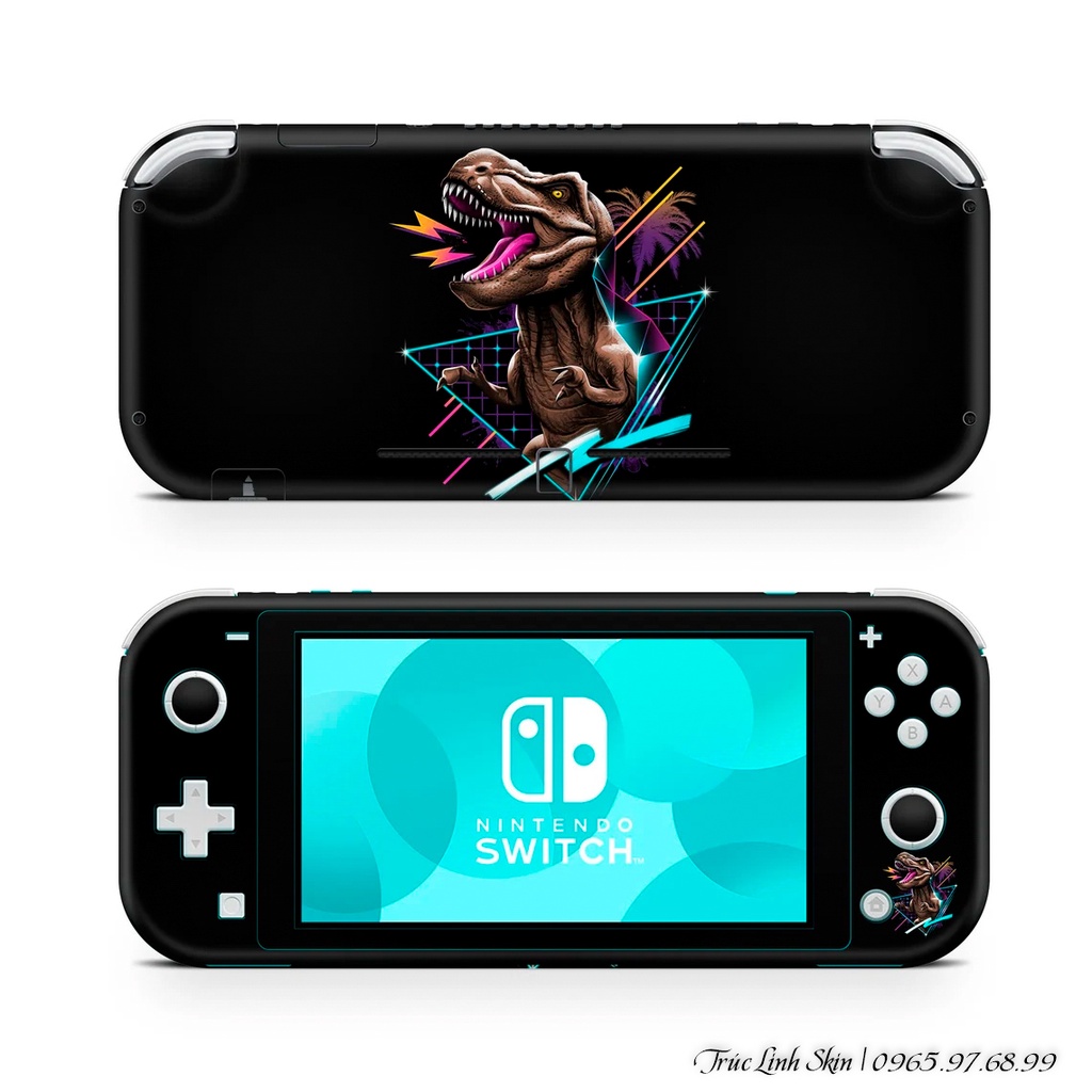 Skin decal dán Nintendo Switch Lite mẫu khủng long