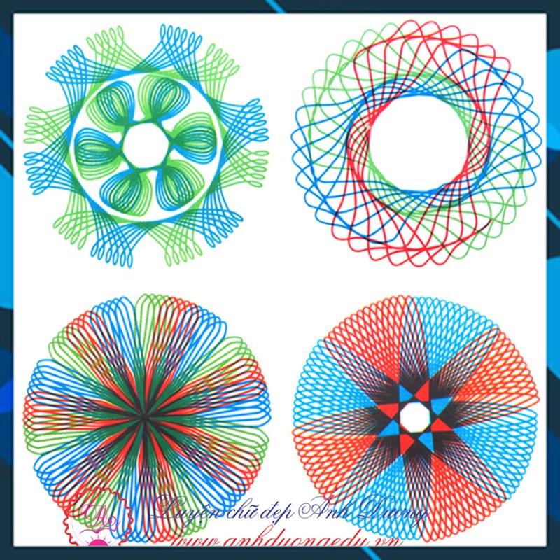 Thước vẽ sáng tạo Spirograph - đồ chơi trí tuệ dành cho bé