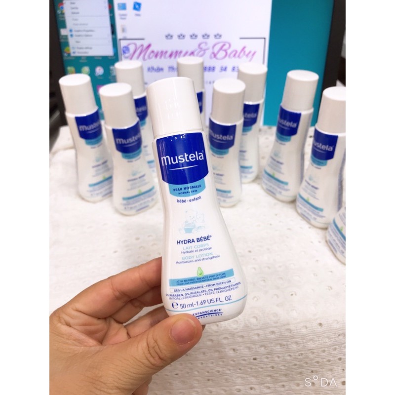 (chính hãng) Kem dưỡng da toàn thân cho bé Mustela Hydra Bebe Body Lotion 300ml