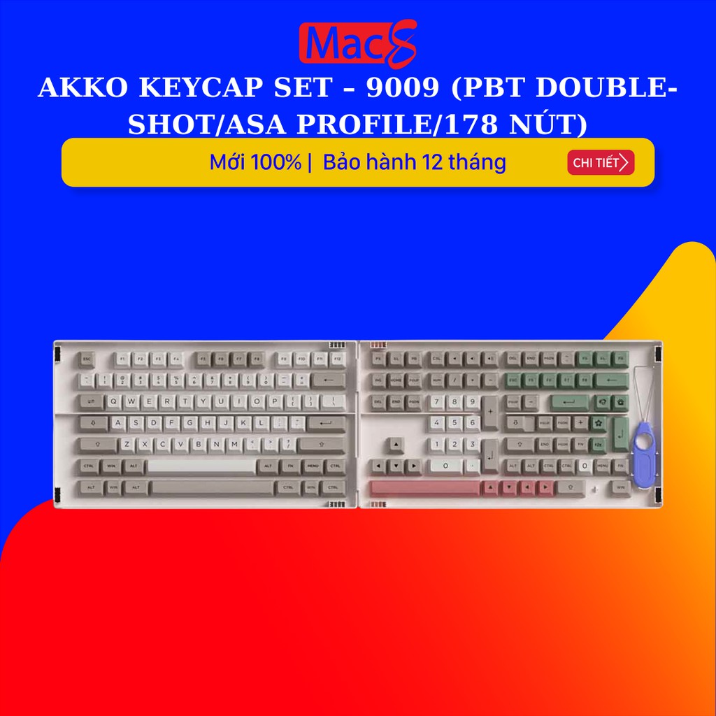 Bộ AKKO Keycap set 9009 (PBT Double Shot/ASA profile/178 nút)
