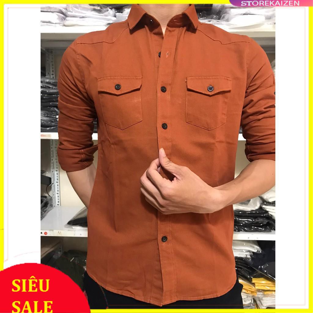 [ MỚI ] Áo Denim l Áo Sơ Mi Nam Dài Tay Nam Chất Dày Dặn_Sản Phẩm HOTT | BigBuy360 - bigbuy360.vn