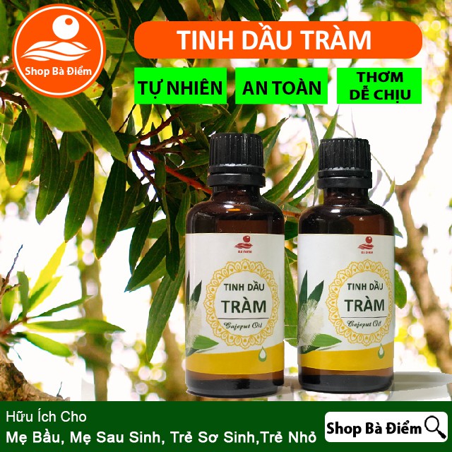 Tinh Dầu Tràm Nguyên Chất | Tốt Cho Hô Hấp, Giảm Muỗi Đốt, Phòng Cảm Gió - Shop Bà Điểm