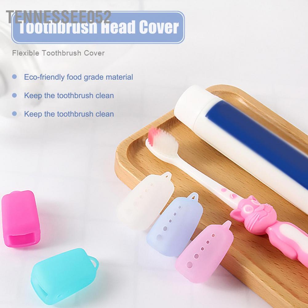 Tennessee052 Silicone Toothbrush Head Cover Electric Protective Cap for Home Travel Camping