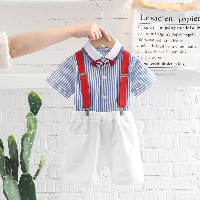 Bộ Trang Phục 2 Mảnh Gồm Áo Thun Tay Ngắn Và Quần Dễ Thương Dành Cho Bé Trai Và Bé Gái 0-4 Tuổi