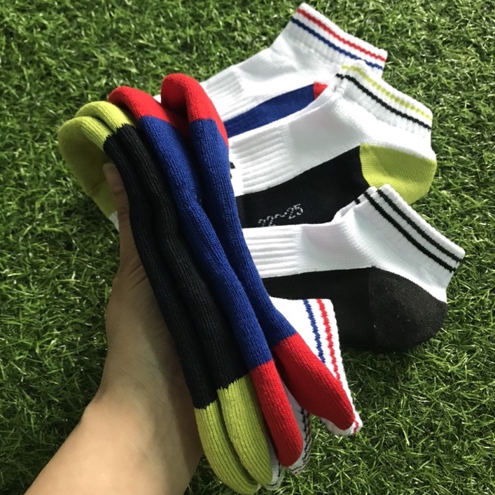 Tất vớ tennis cầu lông chạy bộ thể thao nam nữ cổ ngắn Gosen hàng xuất xịn dày dặn êm chân Sport Socks