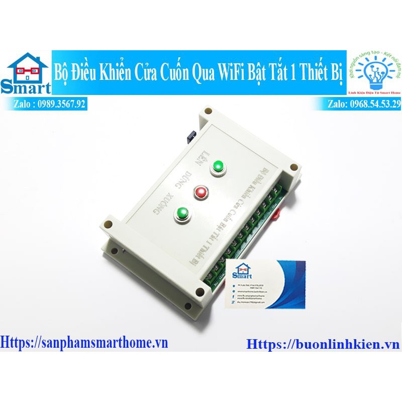 BỘ ĐIỀU KHIỂN CỬA CUỐN QUA WIFI VÀ BẬT TẮT 1 THIẾT BỊ