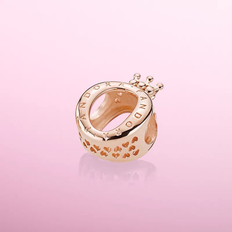 charm pan Ale vương miện vàng hồng bạc s925 cao cấp