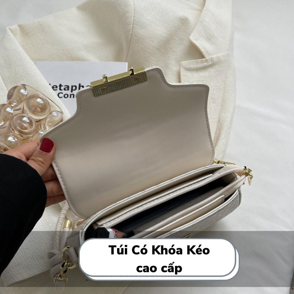 Túi Xách Nữ Đeo Chéo Đeo Vai Kẹp Nách Cao Cấp Khóa Vuông Thời Trang Đẹp Quảng Châu