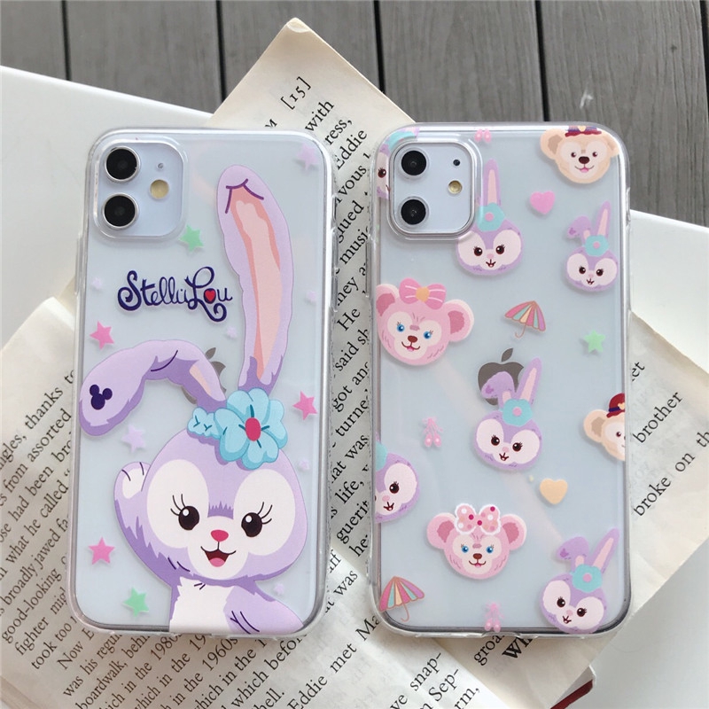 Ốp điện thoại dẻo họa tiết thỏ Stella Lou hoạt hình cho iPhone 6 6s 7 8 Plus X XS XR XSMAX 11 Pro Max | BigBuy360 - bigbuy360.vn