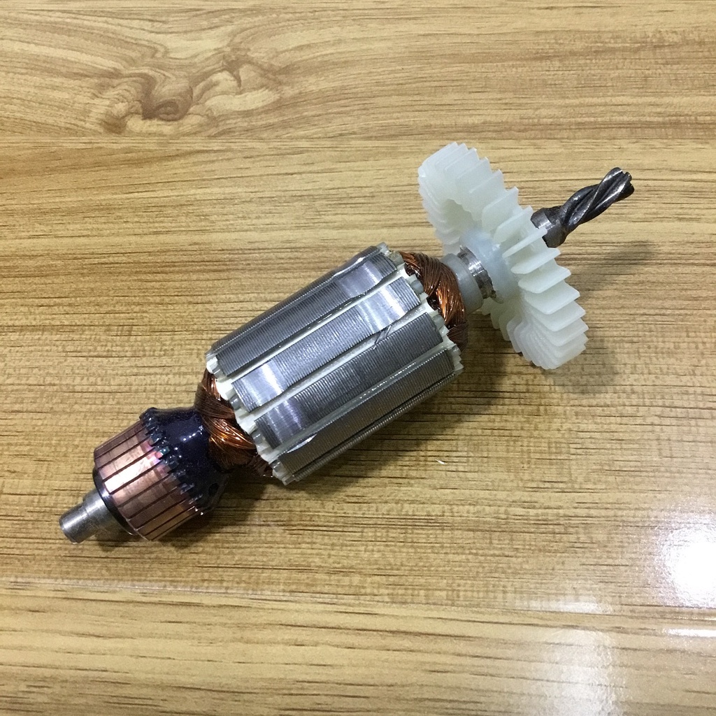 Rotor khoan BOSCH GSB 13RE  4 Răng Thân 34mm Dài 140mm dây đồng 220V  - Tặng chổi than