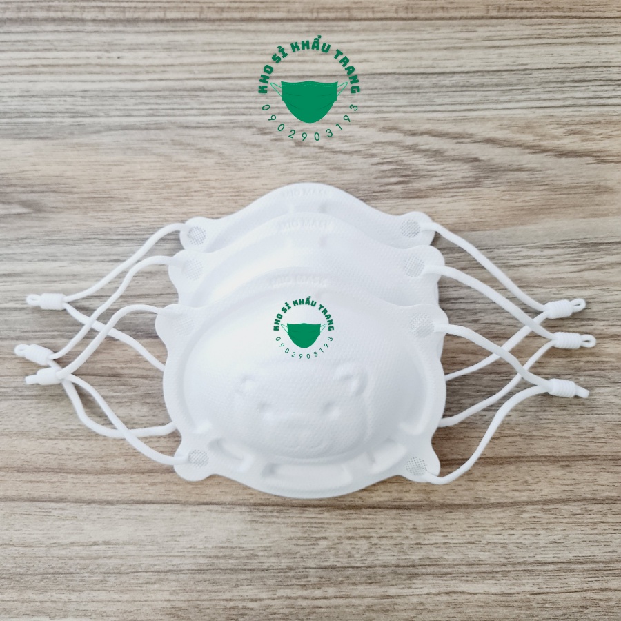 Khẩu trang gấu Mio mask công nghệ Nhật túi 3 cái dành cho bé 1-3 tuổi