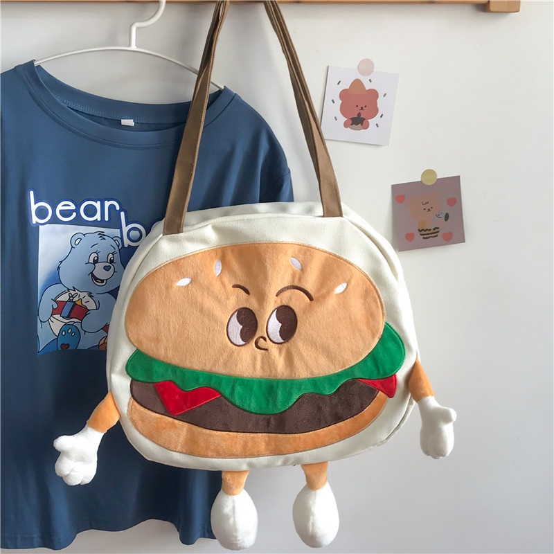 Túi Đeo Chéo Hình hamburger Phong Cách Hàn Quốc Thời Trang 2022 Cho Nữ