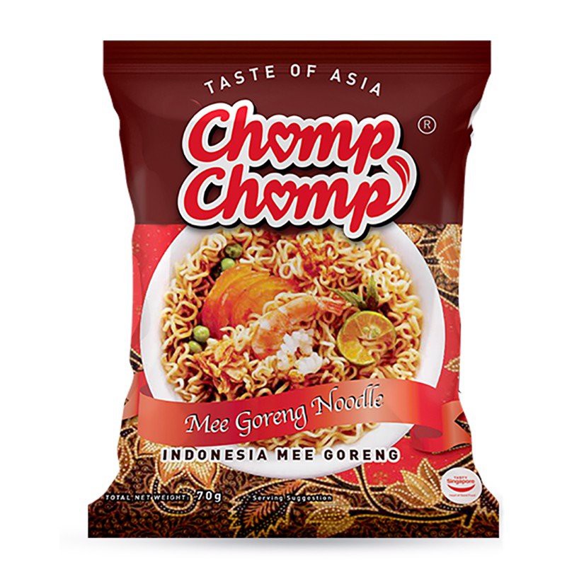 Combo 5 Gói Mì Xào Khô Chomp Chomp Gói 70G