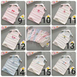 Áo ba lỗ (set 3 áo) cotton bé trai bé gái.
