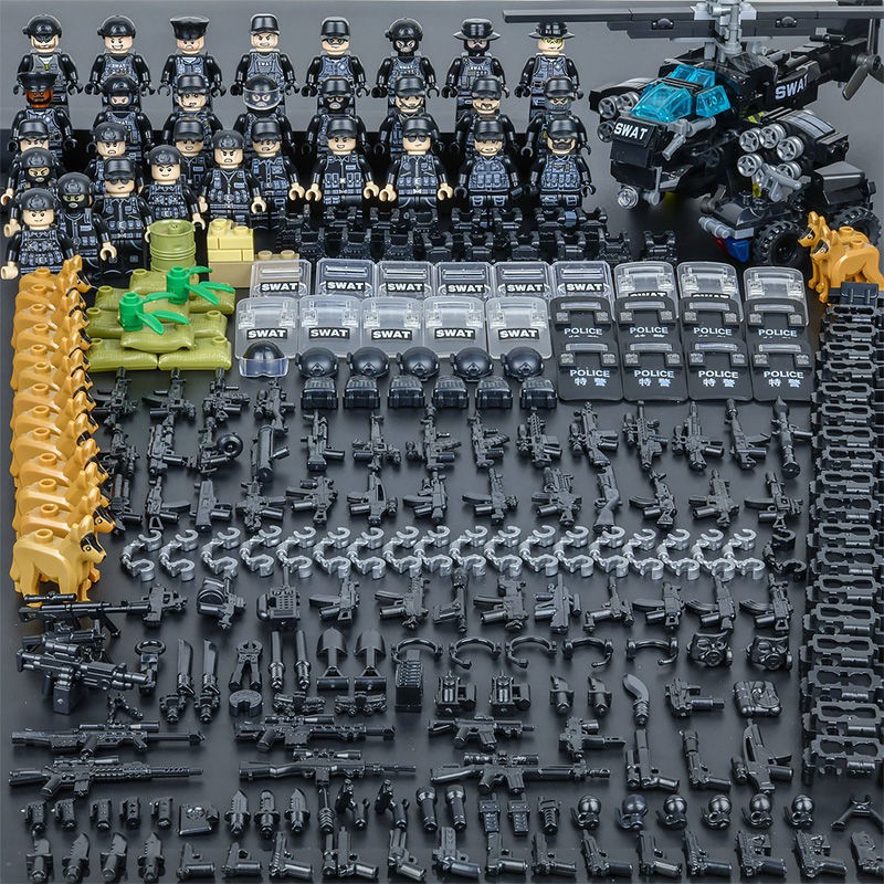 Bộ Lắp Ghép Lego Mô Hình Xe Cảnh Sát Quân Đội