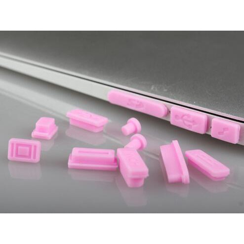 Bộ miếng silicon đậy các lỗ chống bụi bẩn dành cho Macbook Pro 13" 15"