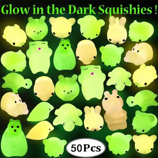 (MS87) Bộ 50 đồ chơi Squishy Mochi phát sáng giúp giảm căng thẳng shopee. vn|mochi04