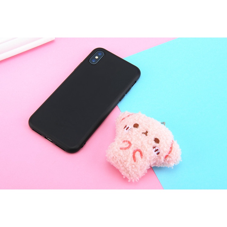 Móc khóa học sinh giá rẻ gấu bông lông xù cute nhiều mẫu | Gấu hồng | Gấu nâu