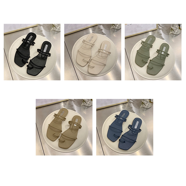 Giày Sandal Nữ Đế Bằng 2 Cách Mang Phong Cách Hàn Quốc