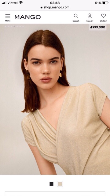 Váy Nữ Metallic Ánh Kim