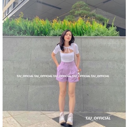 Quần Short Nữ Gập Gấu Cá Tính Nhiều Màu Missgirl