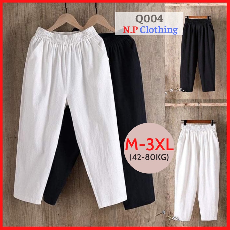 Quần Trung Niên Nữ Q004 Chất thun LINEN Cao Cấp, Kiểu Quần Dài Nữ Ống Đứng Sang Trọng, Thời Trang trung Niên