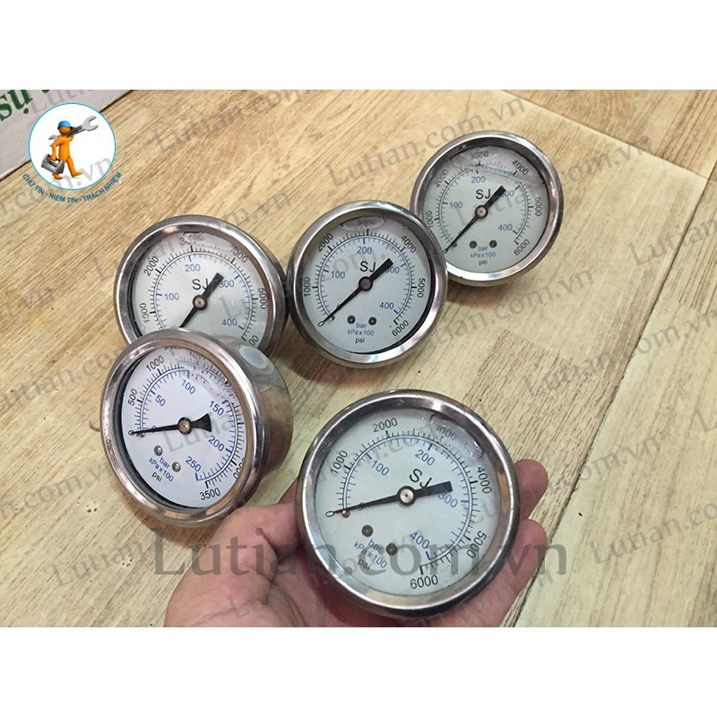 ĐỒNG HỒ ĐO ÁP LỰC MÁY RỬA XE ÁP LỰC LUTIAN