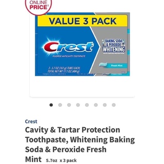 Kem đánh răng crest colgate baking soda 161g/tuýp