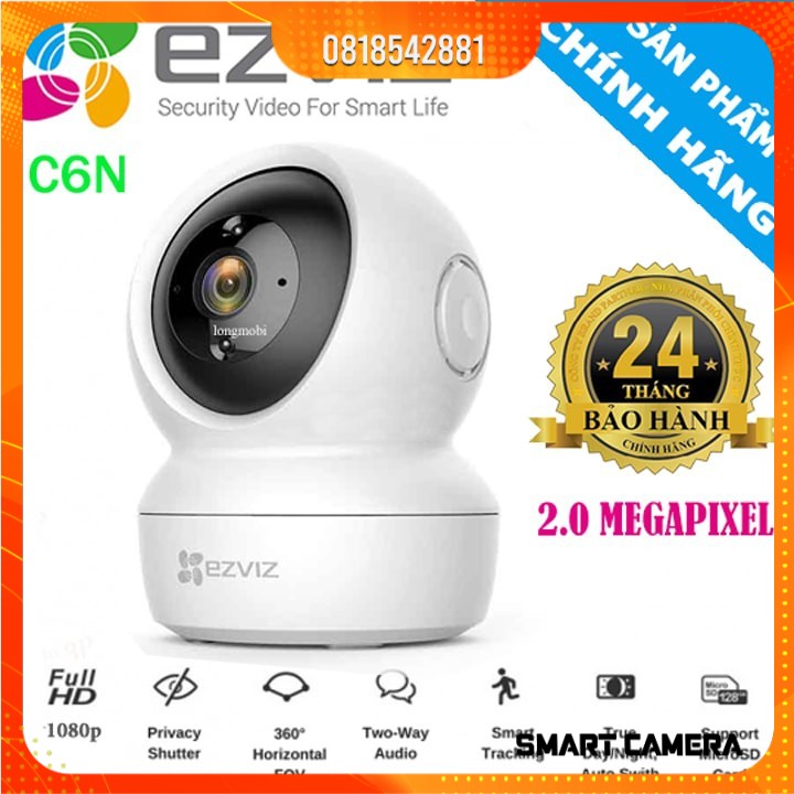 Camera wifi Ezviz C6N 1080p(2M , 4M) Xoay (360) - Hàng chính hãng