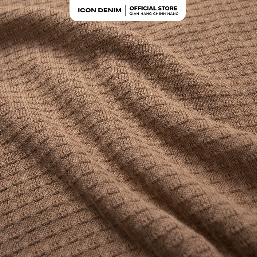 Áo Polo Nam ICON DENIM Chất Len Dáng Slim-fit Cổ Chữ V Phối Viền | BigBuy360 - bigbuy360.vn