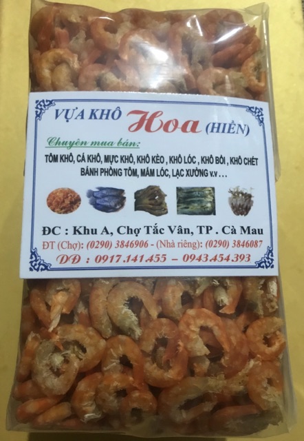 Tôm khô Cà Mau hàng ngon loại 1 làm từ tôm đất sống thiên nhiên