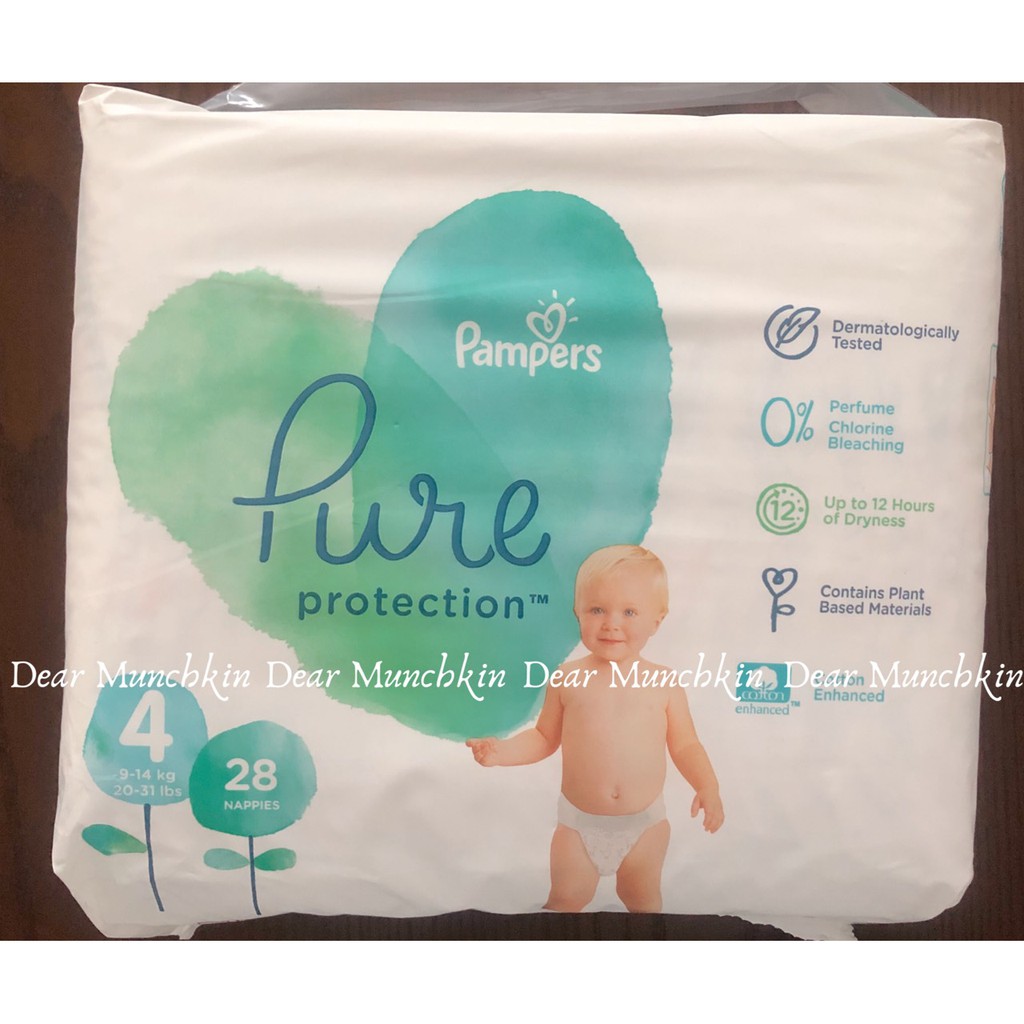 Bỉm dán Pampers Pure UK size 4 (9-14KG)